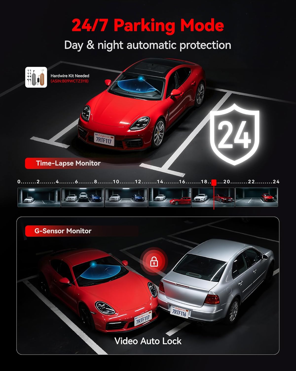 Redtiger F11 4K Mini Dashcam WiFi
