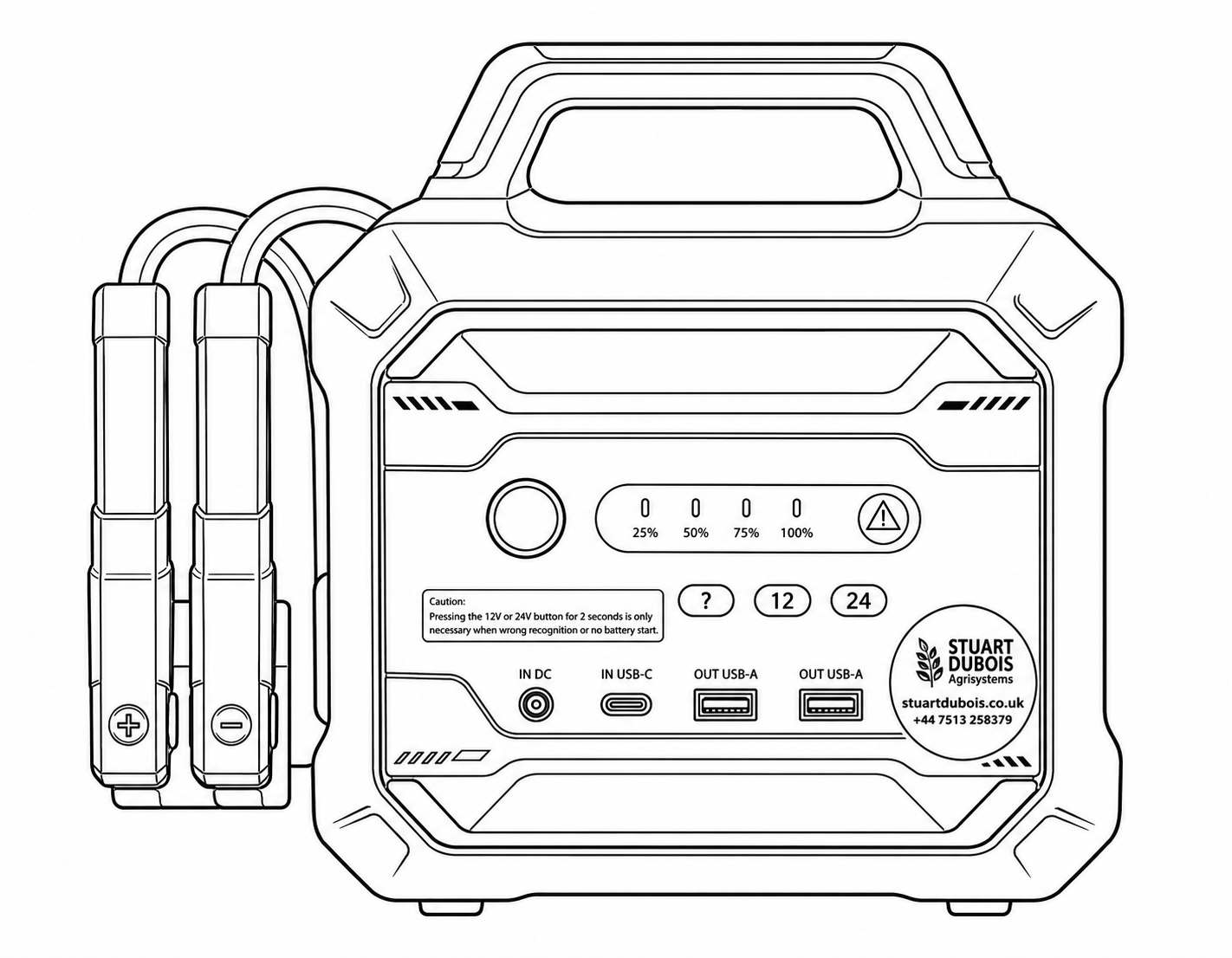 12v / 24v 7000A Jump Starter
